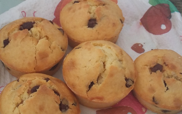 Muffins aux pépites de chocolat express