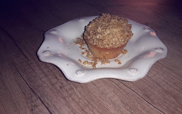 Muffins du Verger sous Croustillant d'Avoine