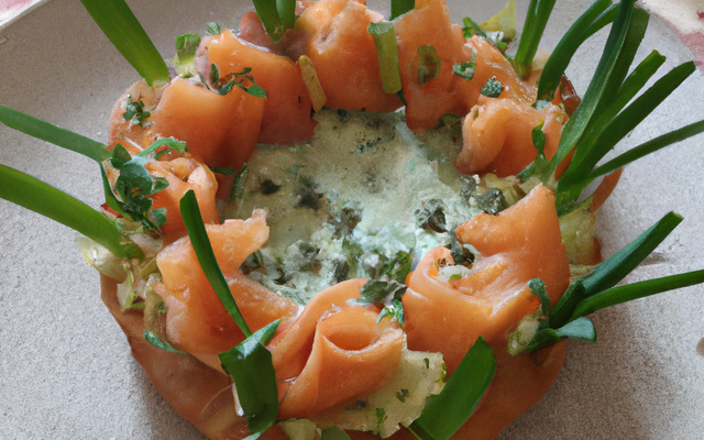 Couronne de poireaux au saumon