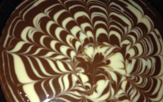 Zebra cheesecake aux 2 chocolats