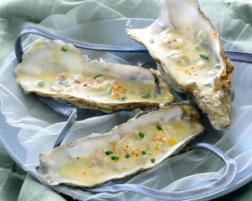 Céviche d'huitres aux agrumes et Fromagères Thon & St Môret