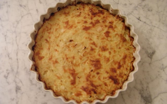Gâteau de pommes de terre râpées