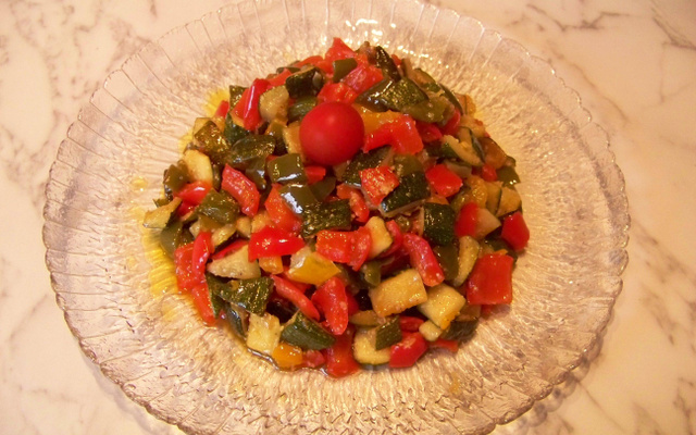 Poêlée du soleil à l'huile d'olive