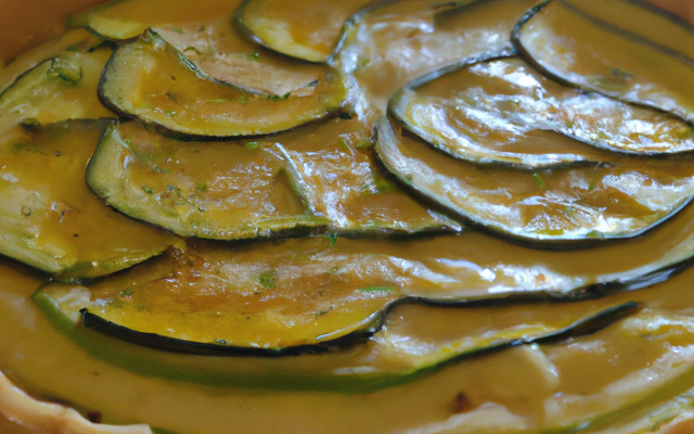 Tarte legere aux courgettes
