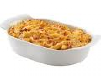 Gratin de pennes aux petits lardons