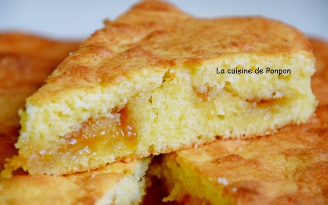 Gâteau moelleux à la confiture de mirabelle