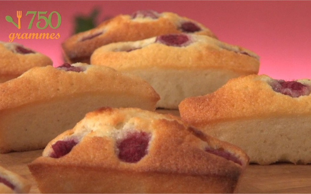 Financiers aux framboises