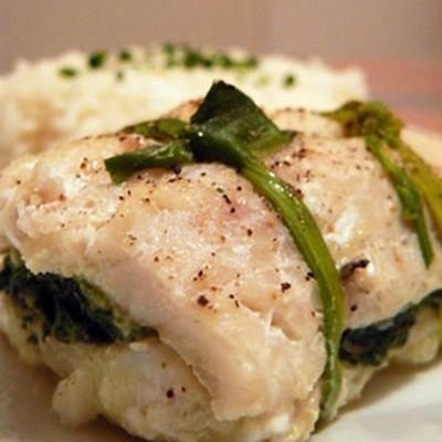 Cabillaud à la florentine