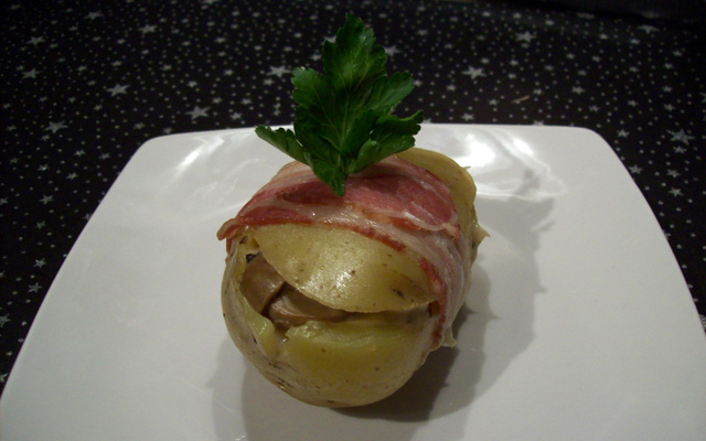 Pommes de terre farcies à la forestière