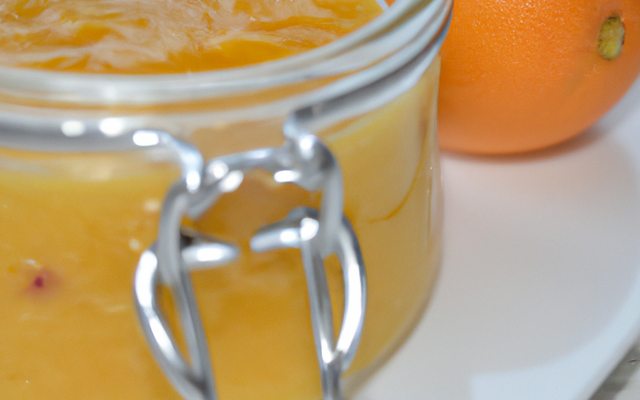 Sauce de confiture de lait à l'orange