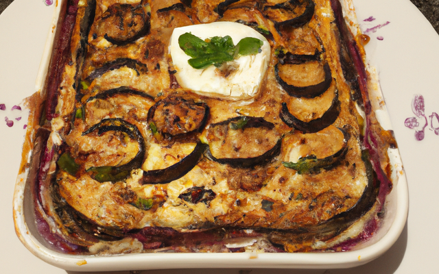 Flan d'aubergines et feta