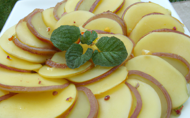 Carpaccio de pommes de terre à l'italienne
