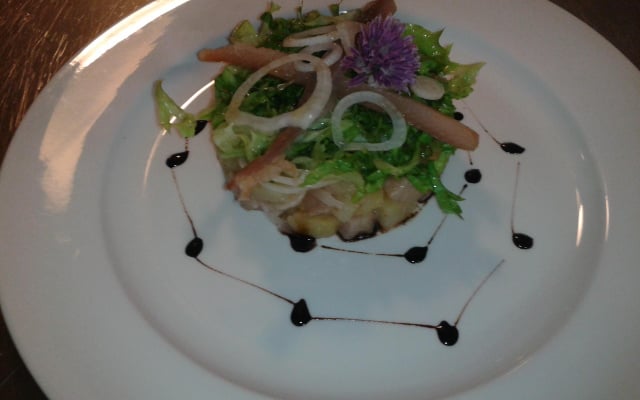 Hareng, pomme à l'huile