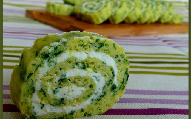 Roulés épinards et wasabi au Chavroux