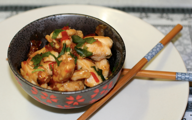 Dinde au sucre et aux piments