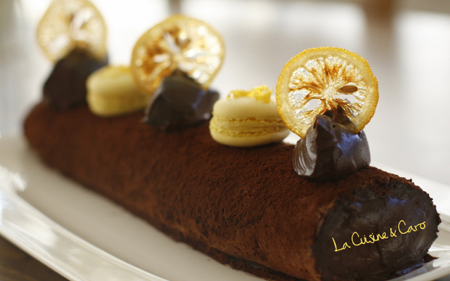 Bûche crémeuse choco-citron