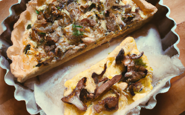 Quiche au poulet et aux champignons
