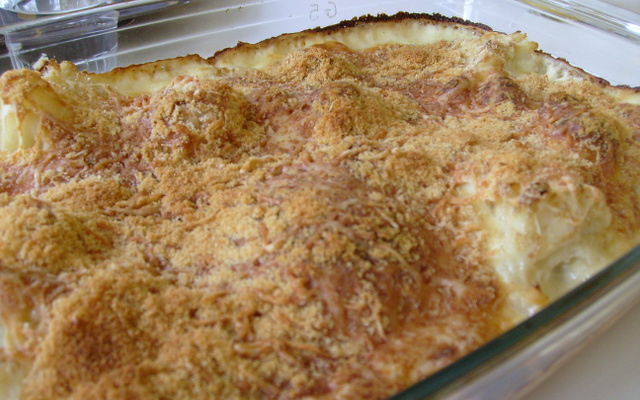 Gratin choux fleurs croustillant
