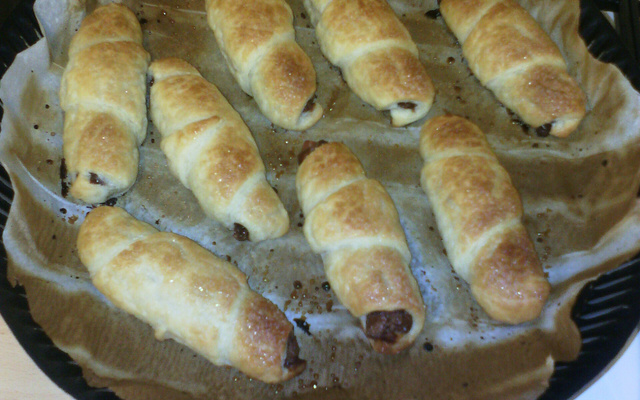 Mini-croissants au chocolat Kit Kat