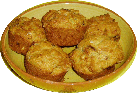 Mini muffins salés : comté et moutarde à l'ancienne