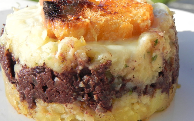 Parmentier de boudin noir aux 2 racines