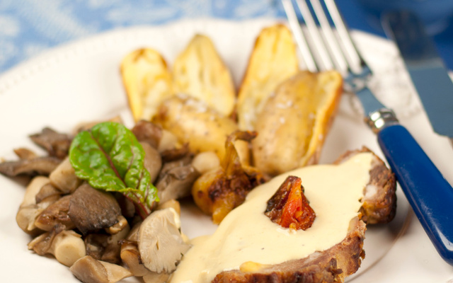 Rôti de porc à la moutarde