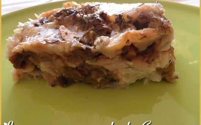 Cabillaud aux aubergines et au reblochon