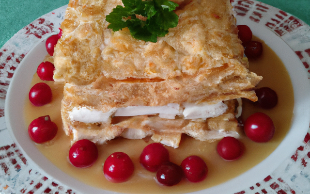 Mille-feuilles de bries et de Coulommiers à la moutarde de Meaux