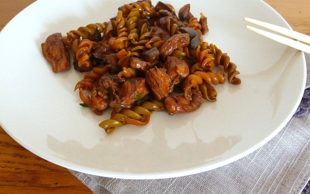 Fricassée sucrée salée de dinde aux aubergines