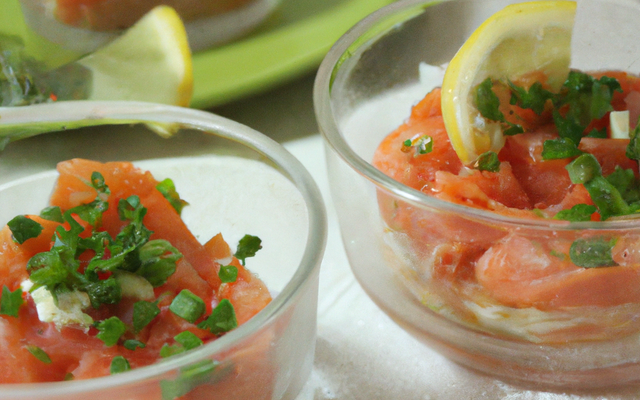 Tartare de saumon très léger