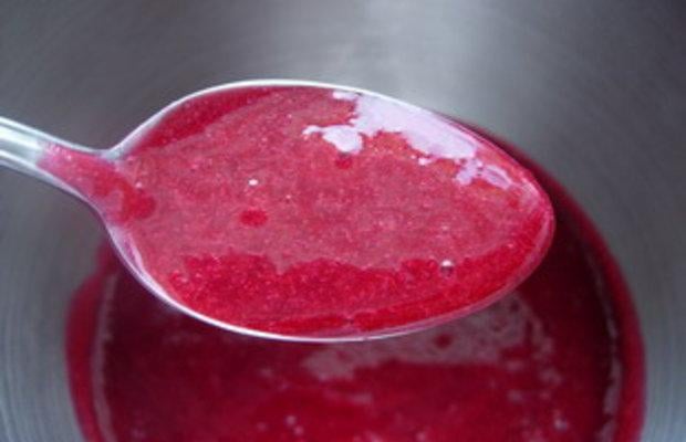 Véritable coulis aux framboises