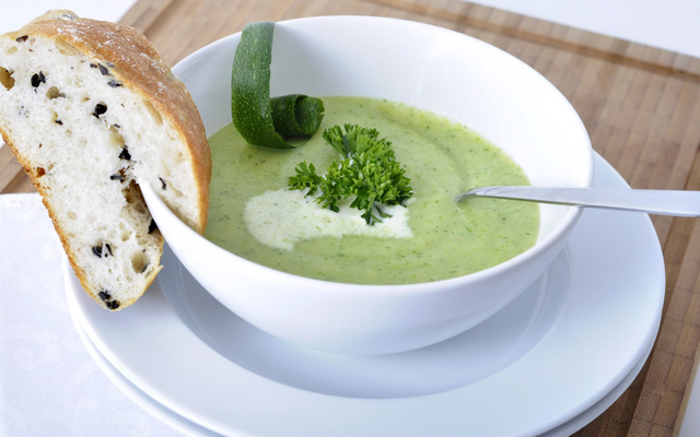 Soupe de courgettes à la Vache qui rit