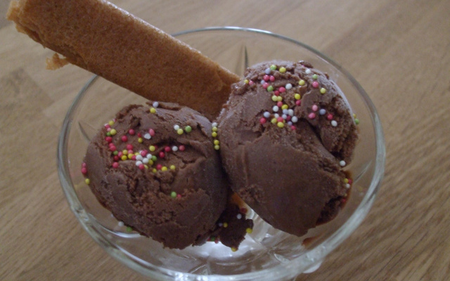 Glace maison au chocolat