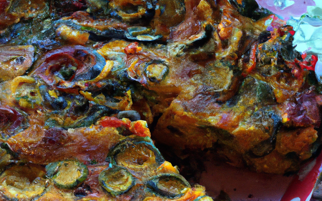 Cake aux légumes du soleil, pignons et féta