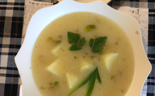 Soupe de poireaux aux pommes de terre