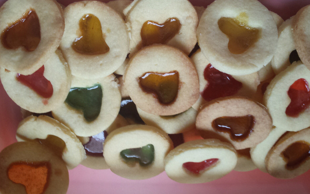 Biscuits de Noël aux petits bonbons 