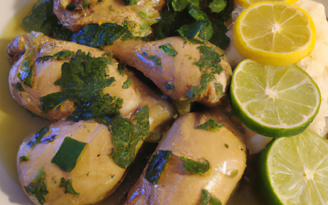 Poulet en yassa ou poulet au citron vert