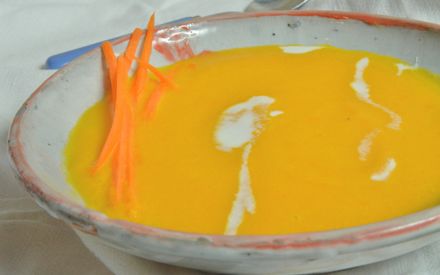 Crème de carotte coco gingembre