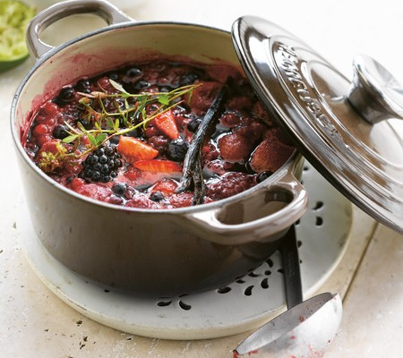 Soupe de fruits rouges