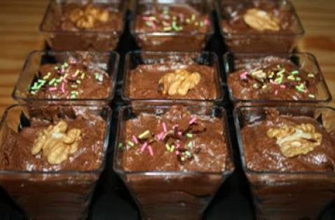 Mousse au chocolat au blanc d'œuf pour verrine