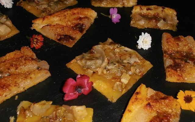 Duo de tartes apèritives à la fourme d'Ambert