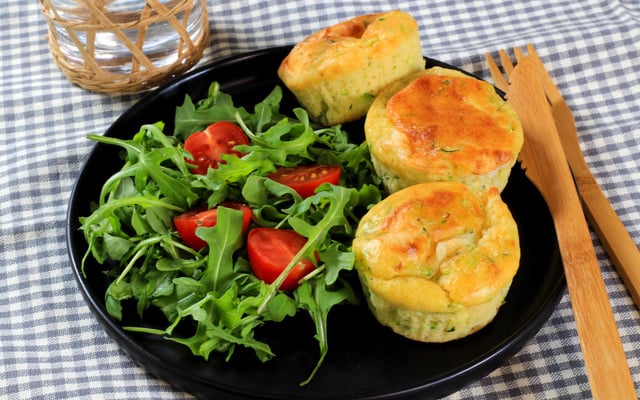 Muffins salés courgettes et chèvre