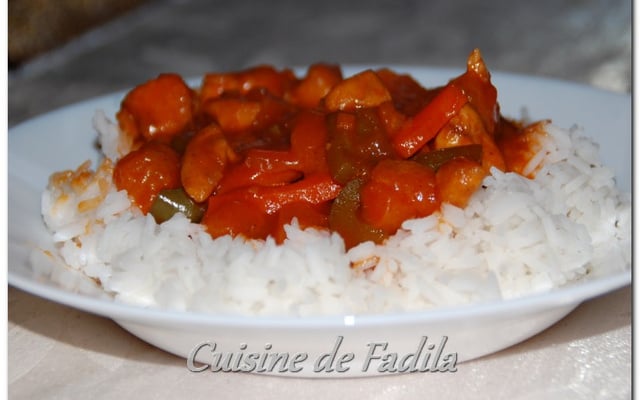 Poulet sauce aigre douce