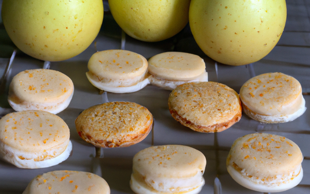 Poires aux macarons