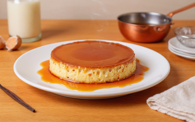 Flan léger au lait de coco