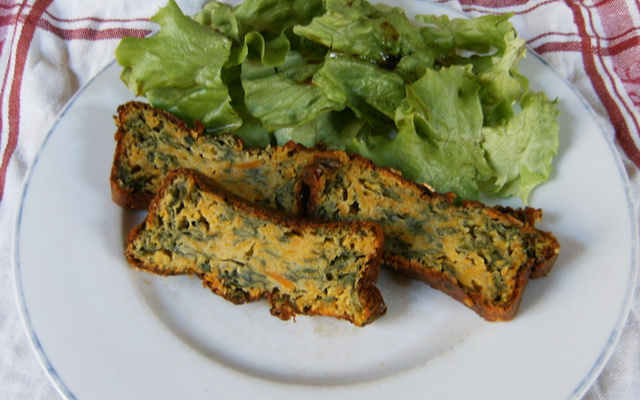 Cake épinards et patates douces