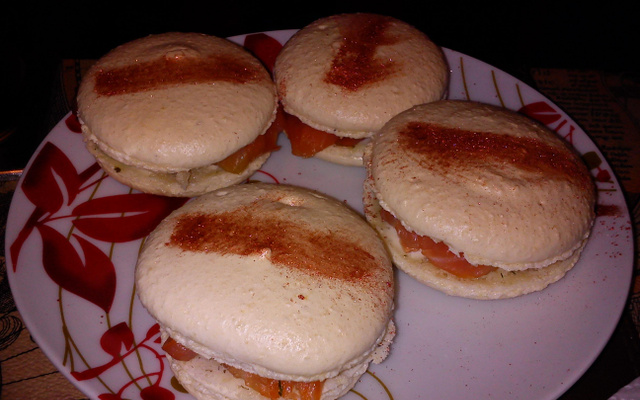 Macaron saumon fumé-tartare