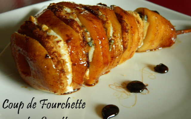 Millefeuilles de poire épicées au roquefort