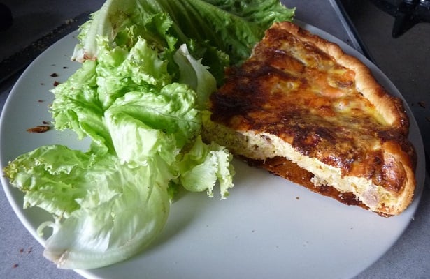 Quiche au thon et saumon fumé