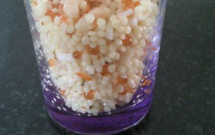 Pâtes perles au surimi